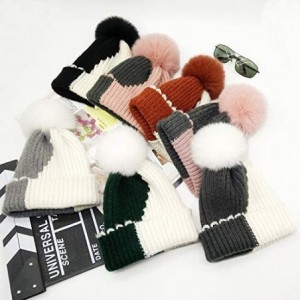 Skullies & Beanies knife Knitted Winter Snowboarding Slouchy - Gray & White - CT18IWHH5SL $24.96