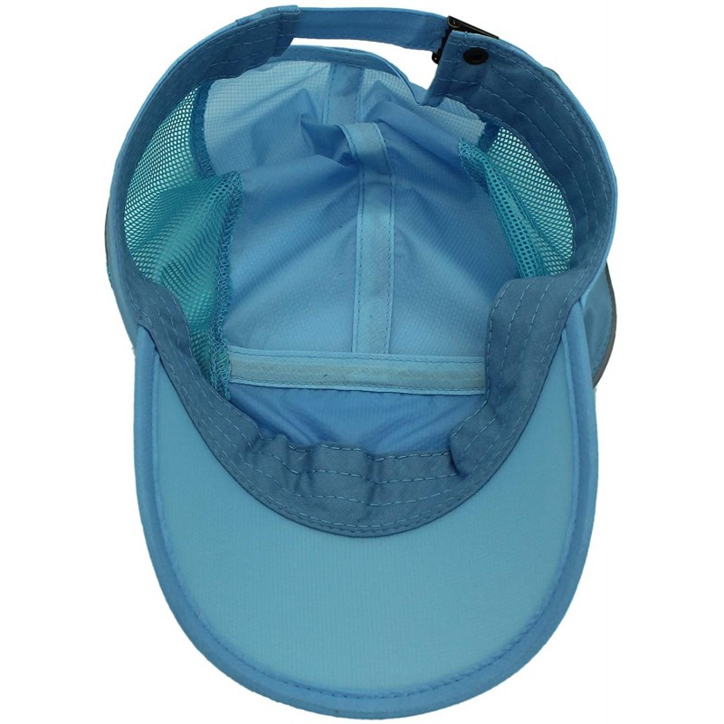 Quick Dry Mesh Sports Cap with Reflective Stripe Breathable Sun Run Cap ...