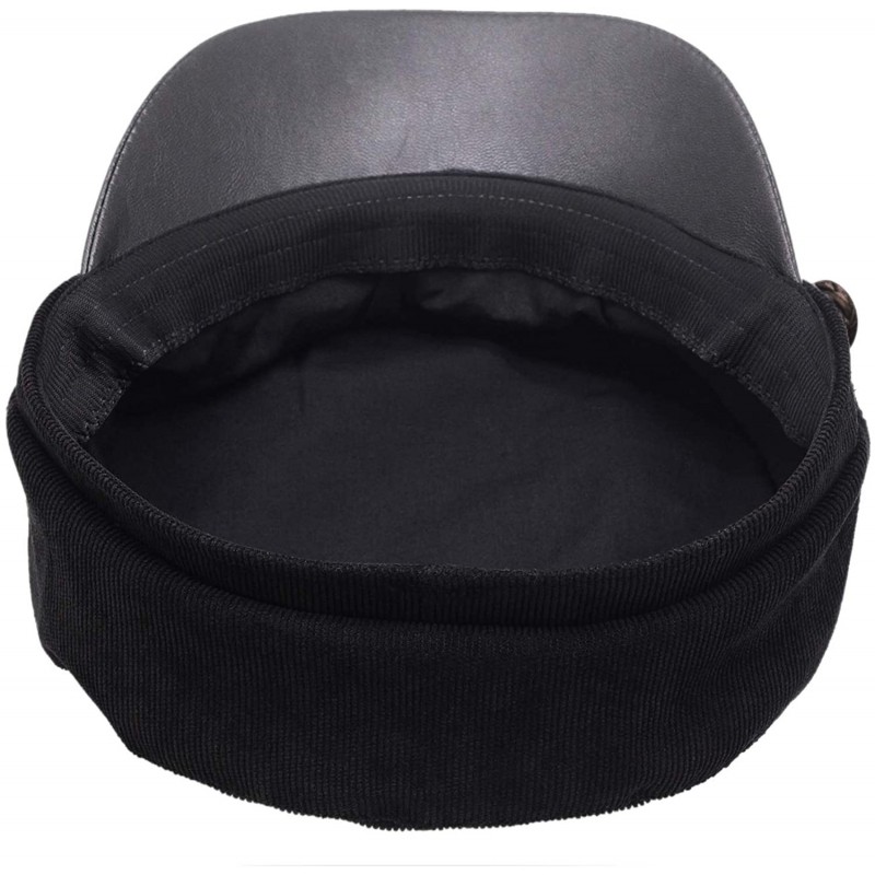 Women Newsboy Hat Cap for Ladies Visor Beret Hat - 1a41-corduroy-black ...