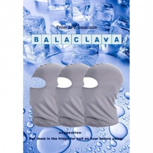 Balaclavas Protection Balaclava Breathable Moisture Wicking Blue - Grey - CN18UGQARDY $20.41