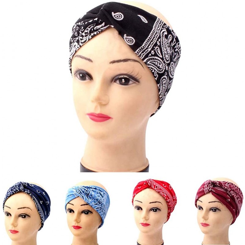 Pink Headband Women Fashion Bandana Scarf Square Head Scarf Female Bandanas Headwear Blue 