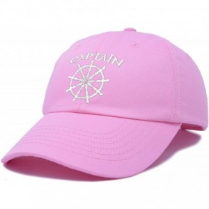 Baseball Caps Captain Hat Sailing Baseball Cap Navy Gift Boating Men Women - Light Pink - CW18WGZ6MUD $22.62