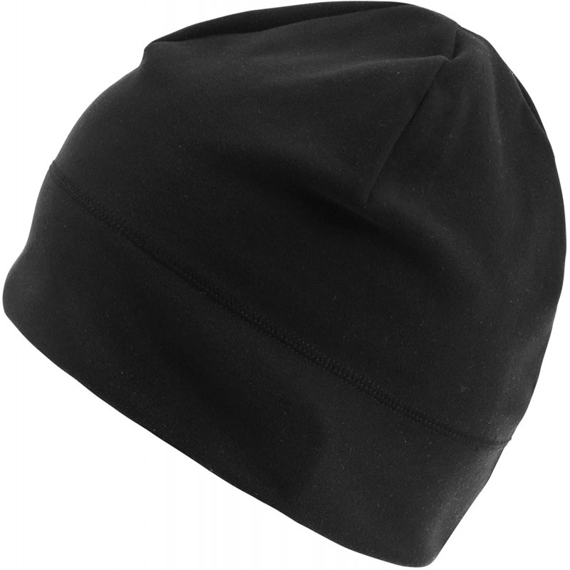 Fleece Beanie for Cold Weather Stretchy Winter Skull Hats Men Outdoors ...