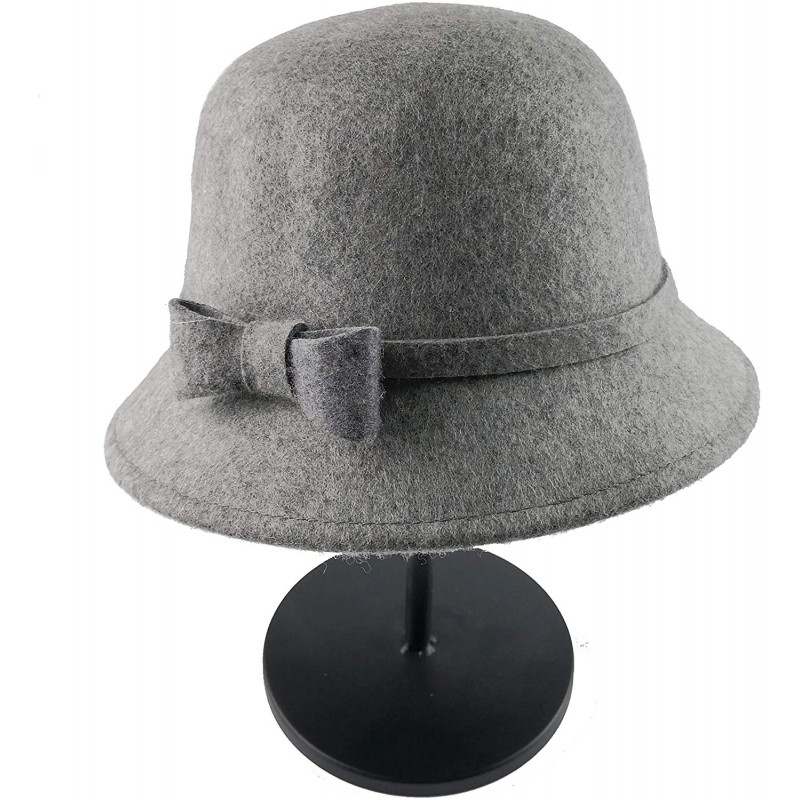 Cloche Hats for Women 100% Wool Fedora Bucket Bowler Hat 1920s Vintage ...