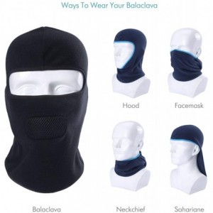 Balaclavas Balaclava Winter Face Mask for Men Black - CR12N6D4QI0 $17.63