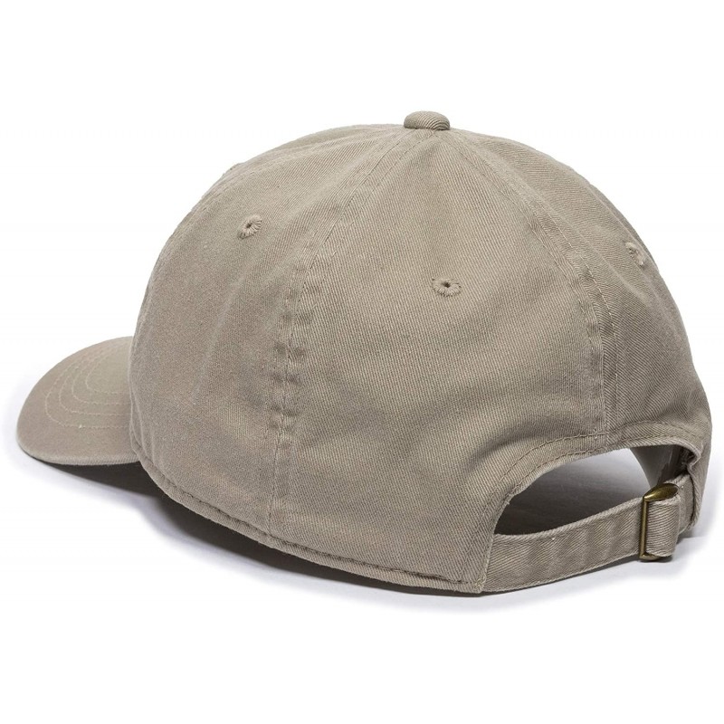 Mountain Dad Hat - Unstructured Soft Cotton Cap - Khaki - CW188LHOH3R