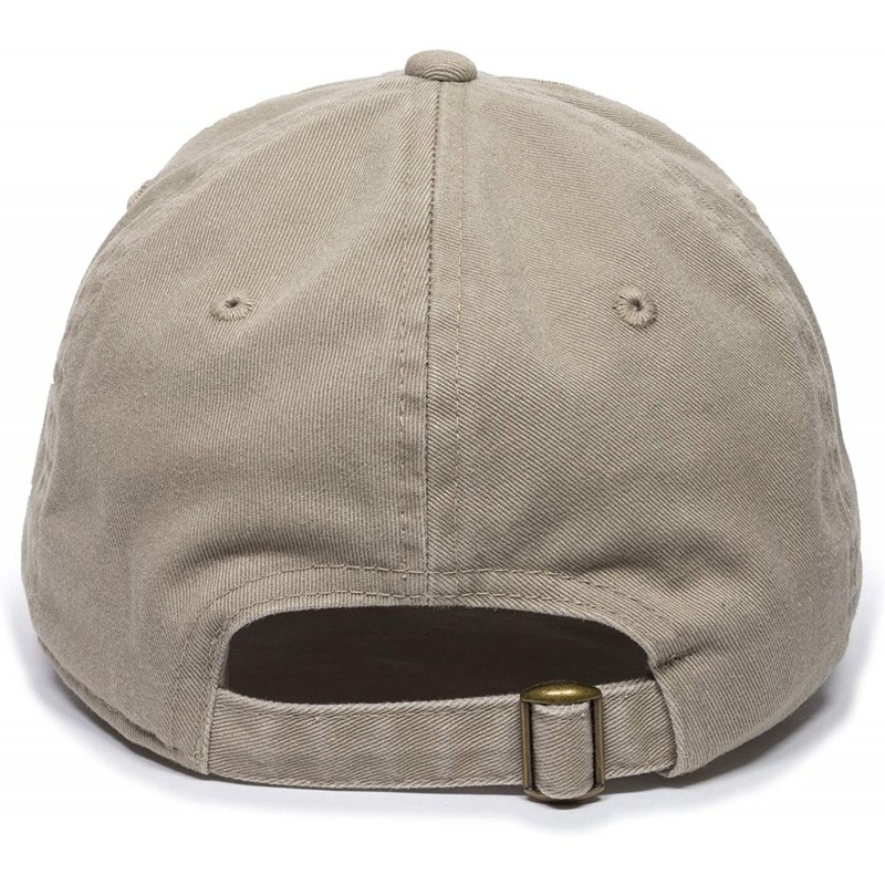 Mountain Dad Hat - Unstructured Soft Cotton Cap - Khaki - CW188LHOH3R