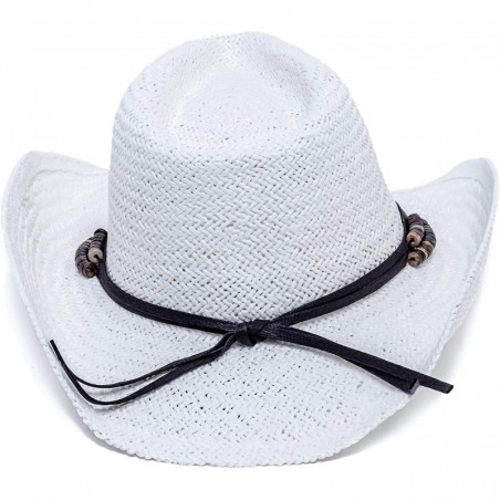 Old Stone Straw Cowboy Cowgirl Hat for Men Women Wide Brim Sun Hat ...