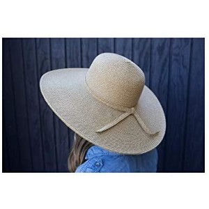 Sun Hats Women's Big Brim Paper Braid Hat - Toast - CR11D2VVKPP $57.55