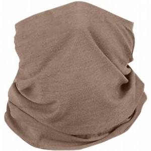 Balaclavas Bandana Neck Gaiter Scarf Breathable Headwear Cover Balaclava Head Buff Scarf - Khaki - CO198SCHQ56 $24.69