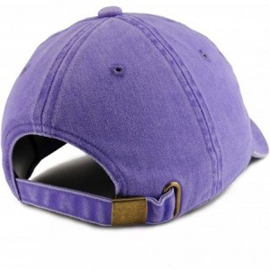 Baseball Caps Mom Embroidered Pigment Dyed Unstructured Cap - Purple - CR18D48TLTO $34.21